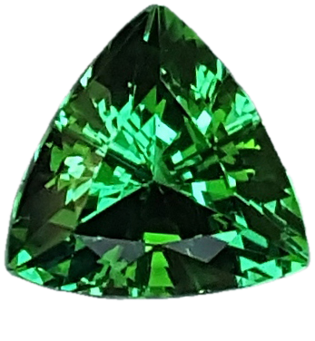 1.52ct Trillion Fine Intense Green Tsavorite