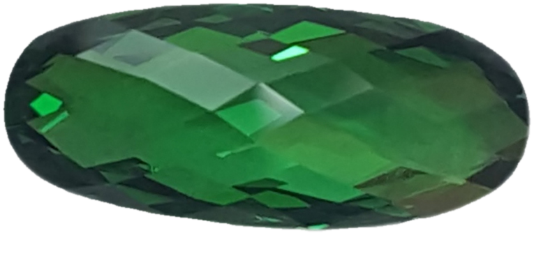 3.4ct Cushion Checkerboard Cut Tsavorite