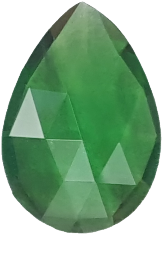 4.35ct Pear Shape Bright Green Tsavorite