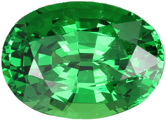 3.89ct Oval Bright Green Tsavorite
