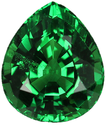 1.97ct Pear Shape Bright Green Tsavorite