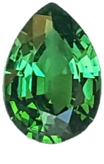 1.35ct Pear Shape Bright Green Tsavorite