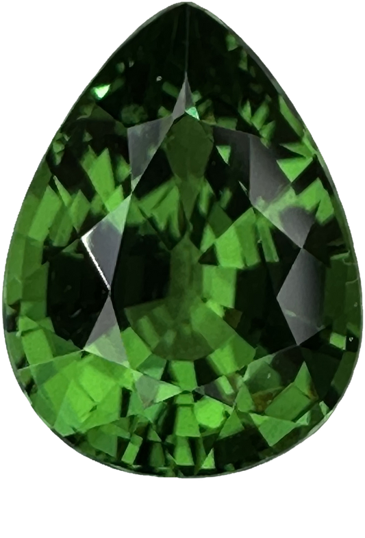2.26ct Pear Shape Bright Green Tsavorite