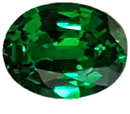 0.96ct Oval Deep Minty Green Tsavorite