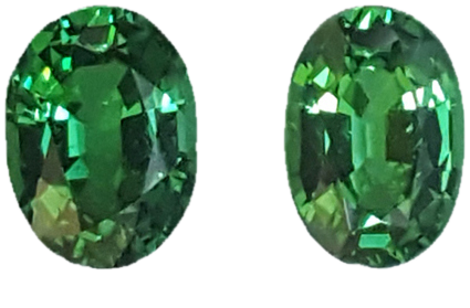 7x5mm Oval Bright Green Tsavorite