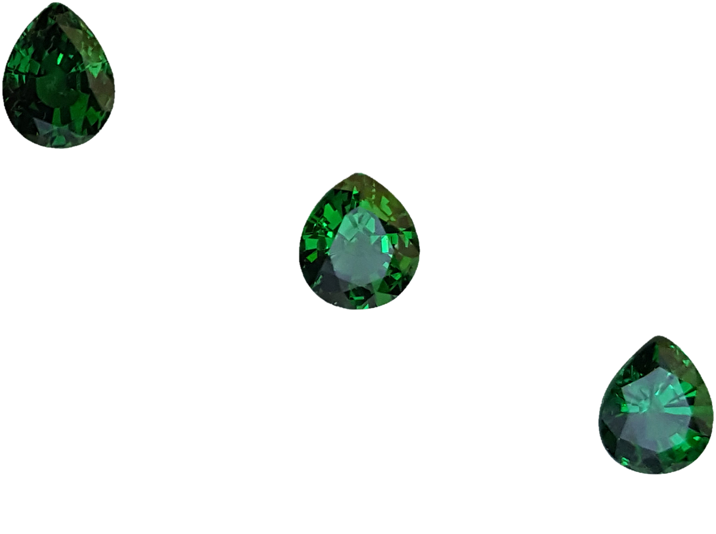 1.99ct Pear Shape Fine Saturated Green Tsavorite