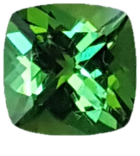 5.5mm Cushion Bright Green Tsavorite