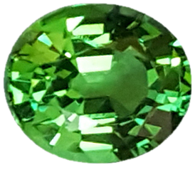 1.06ct Oval Bright Green Tsavorite