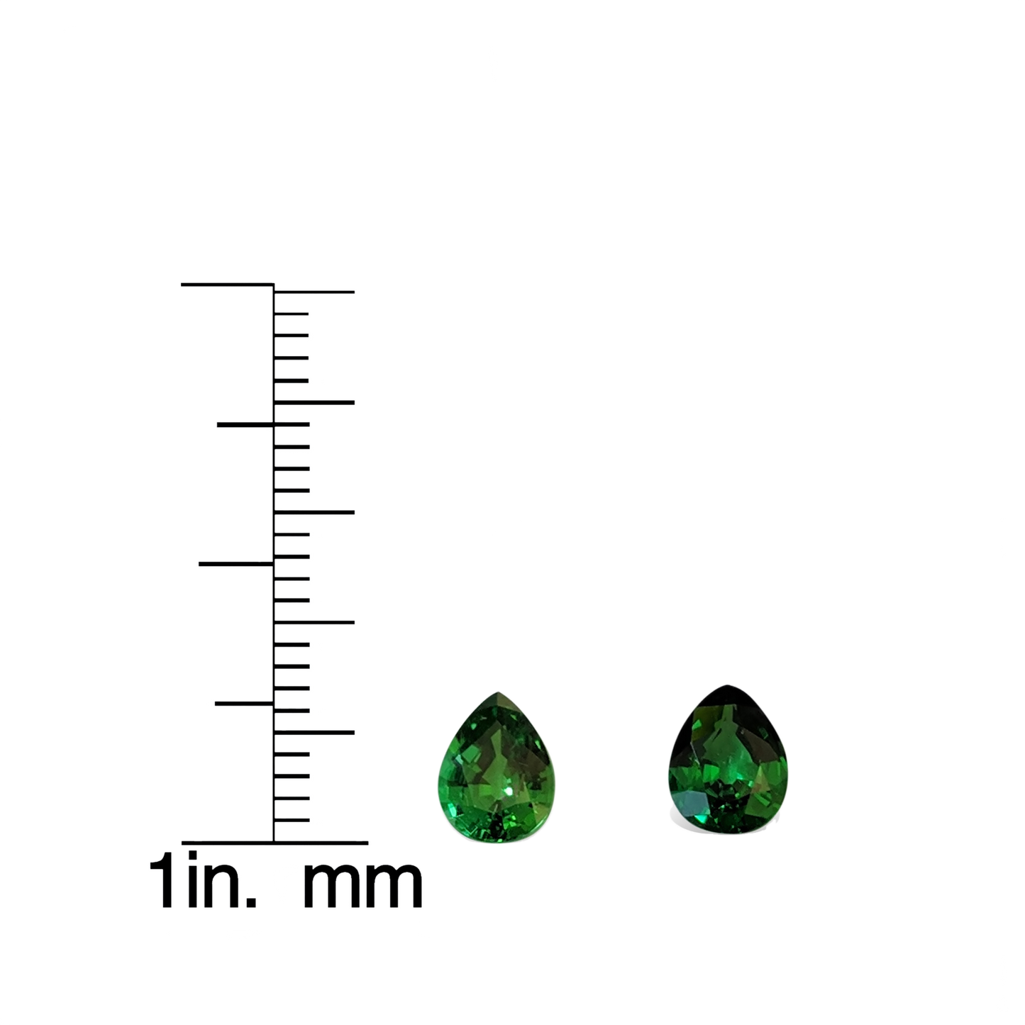 1.98ct Pear Shape Fine Intense Green Tsavorite