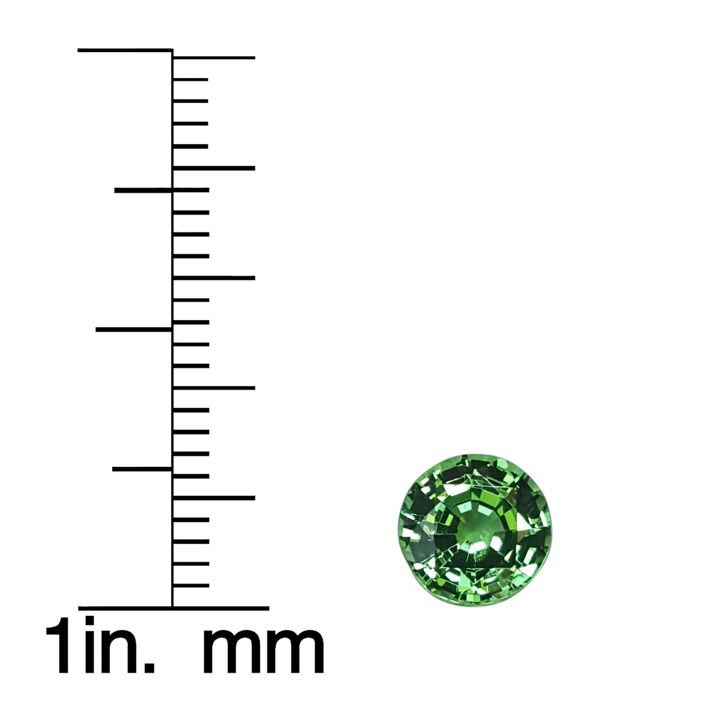 7mm Round Bright Green Tsavorite