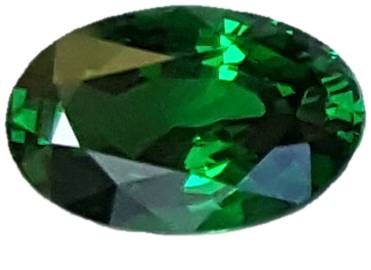 1.77ct Oval Gem Quality - Fine Intense Green Tsavorite