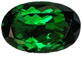 1.54ct Oval Gem Quality - Fine Intense Green Tsavorite