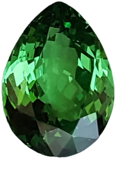2.36ct Pear Shape Bright Green Tsavorite