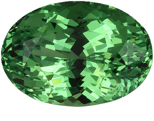 12.14ct Oval Light Mint Green Tsavorite