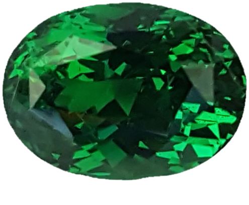 4.51ct Oval Fine Intense Green Tsavorite