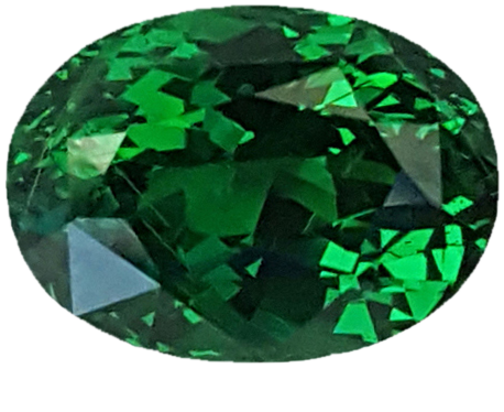 4.51ct Oval Fine Intense Green Tsavorite