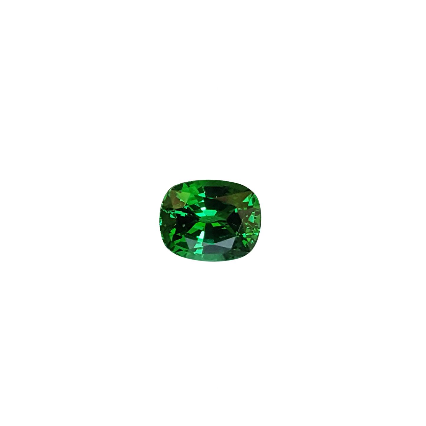 Cushion Gem Quality - Fine Intense Green Tsavorite
