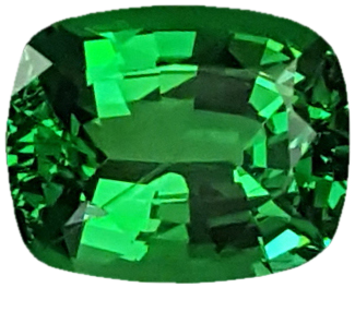 2.97ct Cushion Fine Intense Green Tsavorite