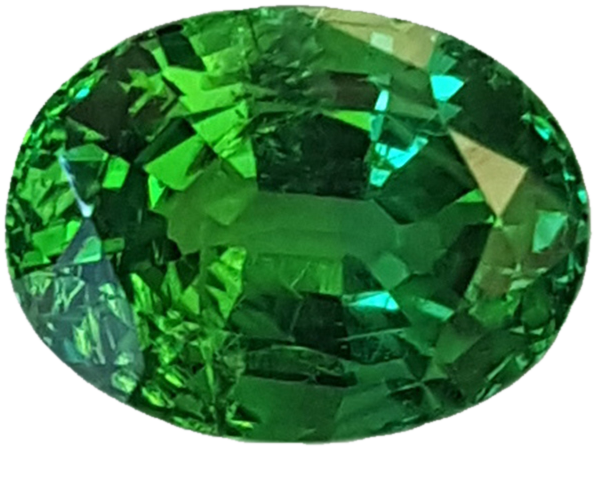 1.69ct Oval Bright Green Tsavorite