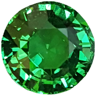 3.14ct Round Fine Intense Green Tsavorite