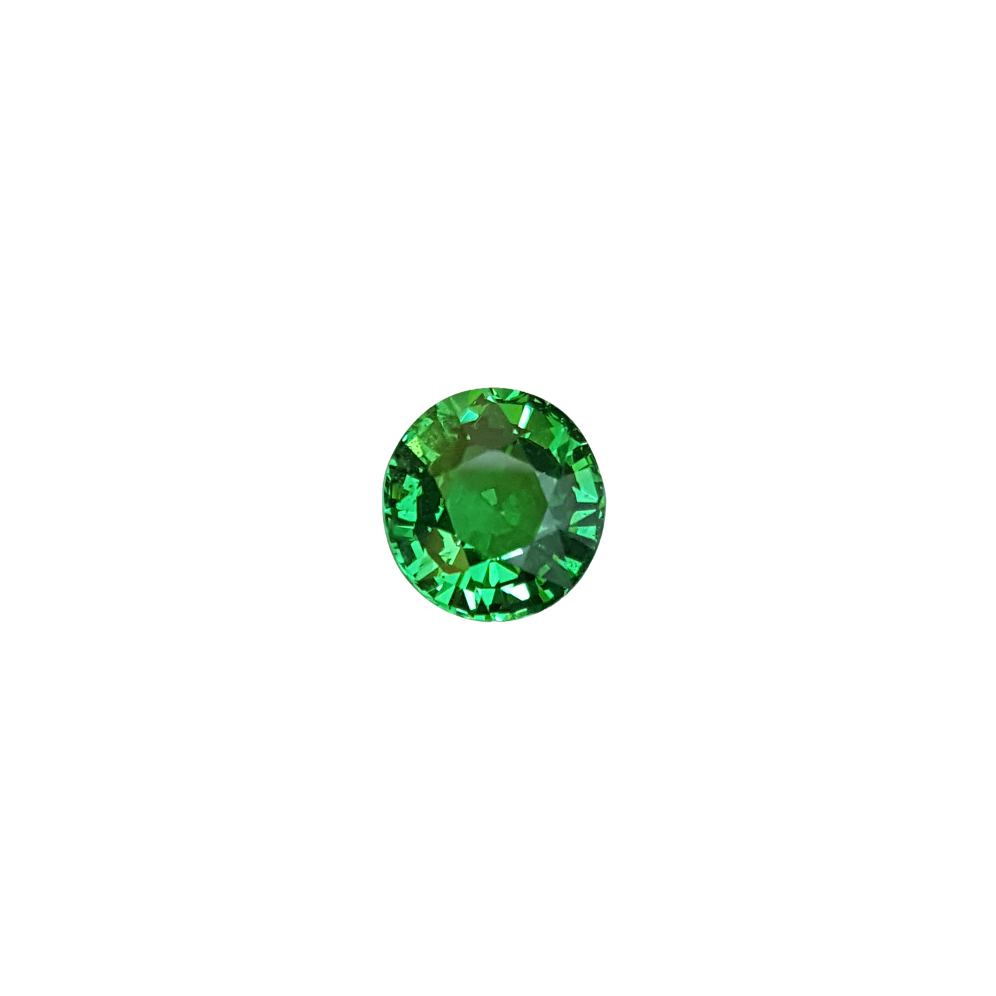 3.14ct Round Fine Intense Green Tsavorite