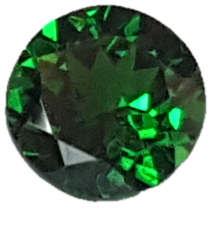 6.6mm Round Deep Saturated Green Tsavorite
