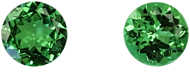 6.5mm Round Bright Green Tsavorite