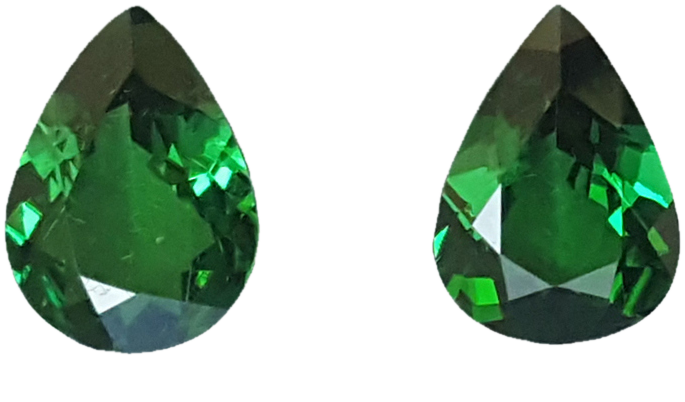1.03ct Pear Shape Fine Intense Green Tsavorite