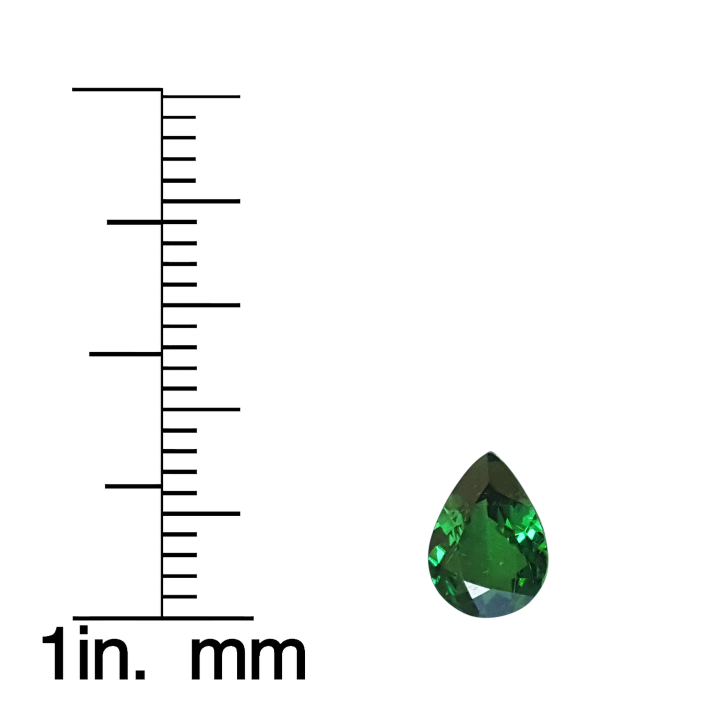 1.03ct Pear Shape Fine Intense Green Tsavorite