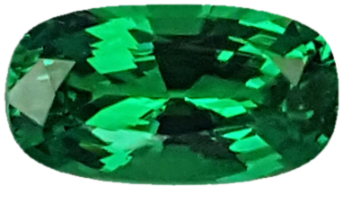 1.6ct Cushion Bright Green Tsavorite