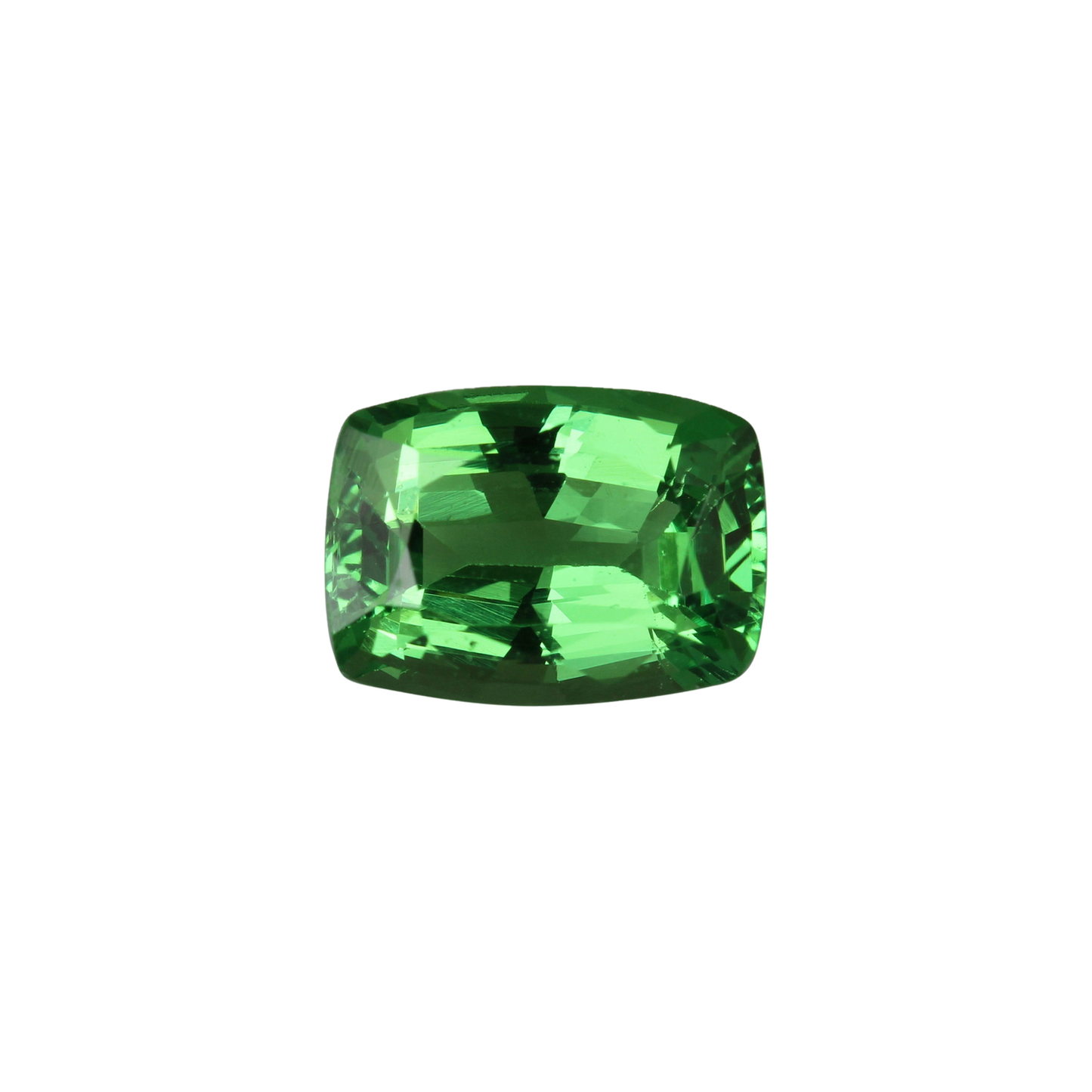8x6mm Cushion Bright Green Tsavorite