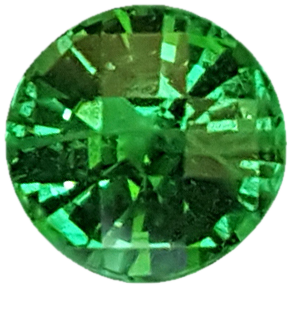 6.5mm Round Bright Green Tsavorite