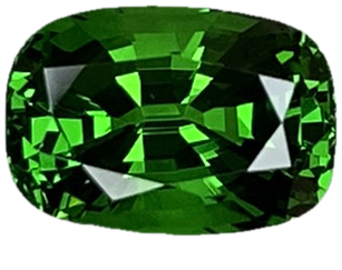 1.82ct Cushion Fine Intense Green Tsavorite