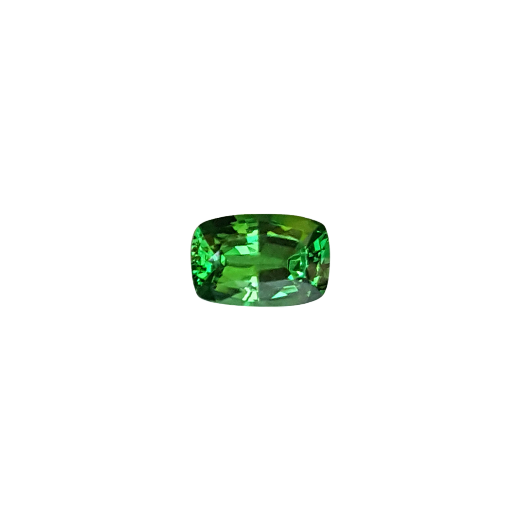 0.82ct Cushion Bright Green Tsavorite
