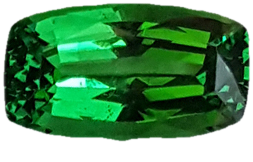 1.4ct Cushion Deep Minty Green Tsavorite