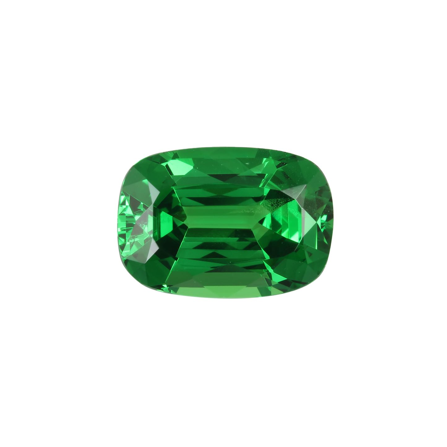 10.22ct Cushion Fine Intense Green Tsavorite Set