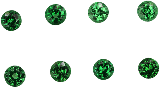 4.25mm Round Bright Green Tsavorite