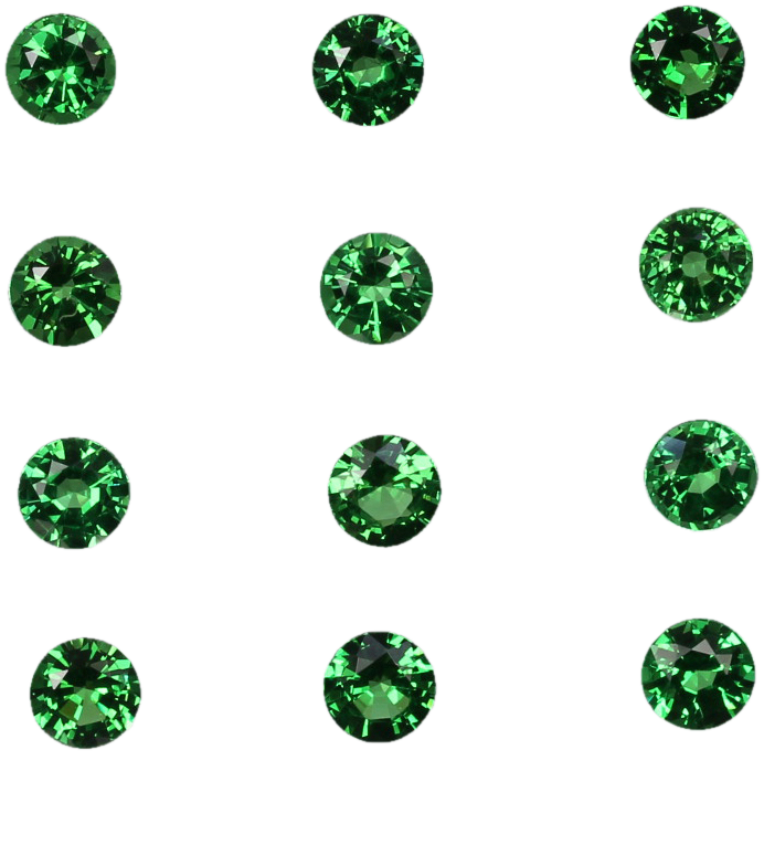 4.75mm Round Bright Green Tsavorite