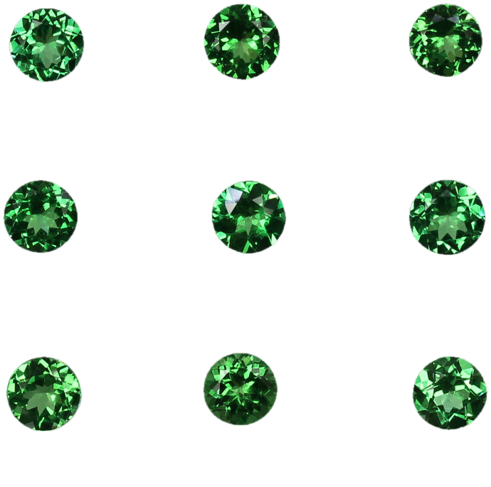4.75mm Round Bright Green Tsavorite