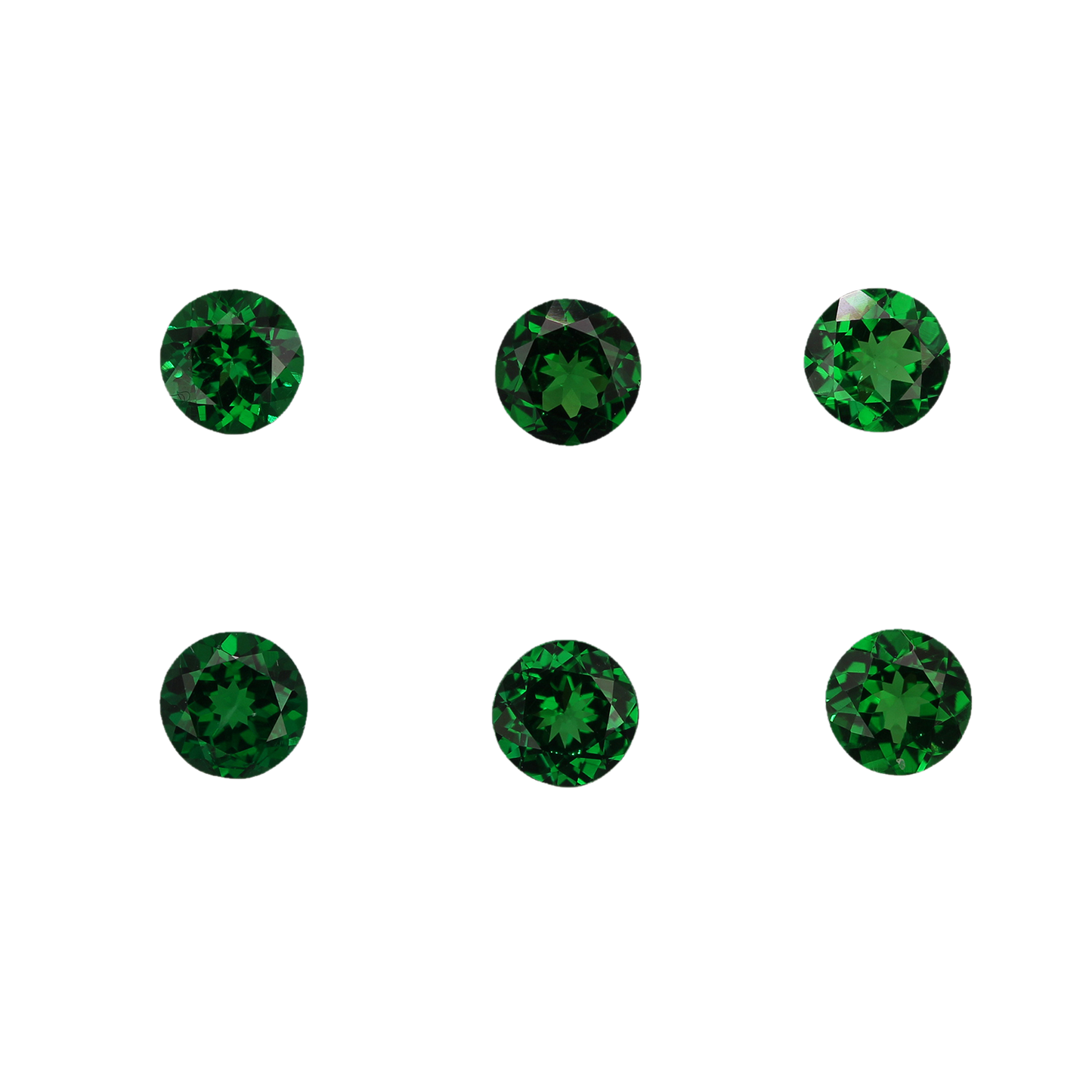 5.25mm Round Fine Intense Green Tsavorite