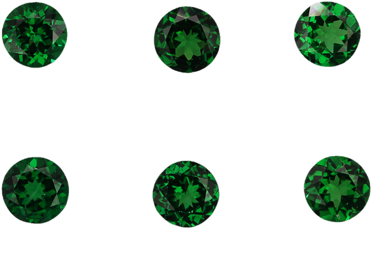 5.25mm Round Fine Intense Green Tsavorite