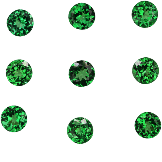 5.25mm Round Bright Green Tsavorite