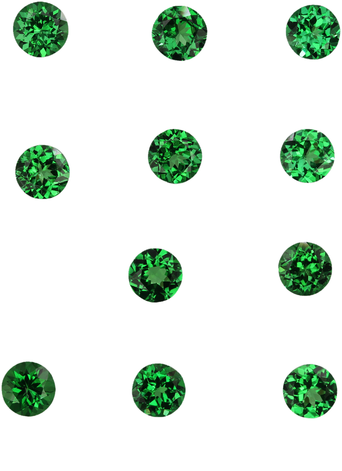 5mm Round Bright Green Tsavorite