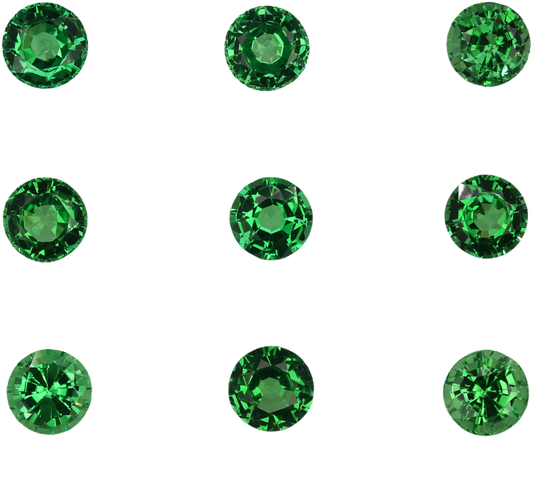 5.25mm Round Bright Green Tsavorite