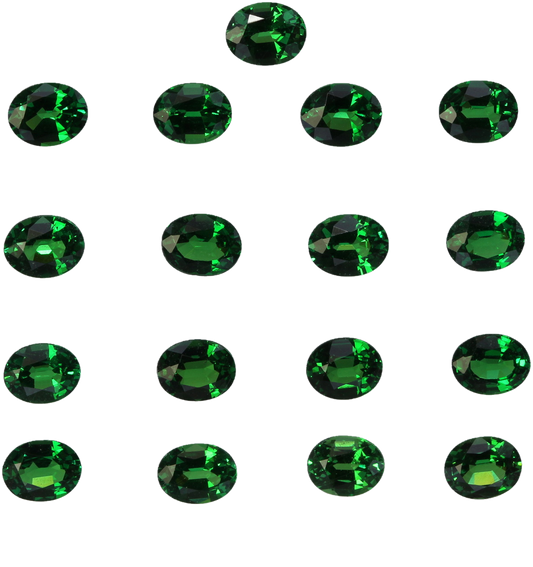 5x4mm Oval Fine Intense Green Tsavorite