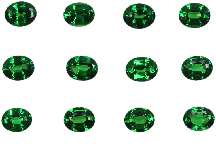 5x4mm Oval Fine Intense Green Tsavorite