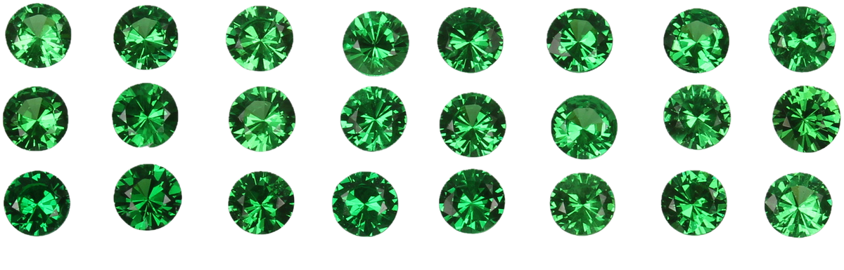 2.8mm Round Bright Green Tsavorite