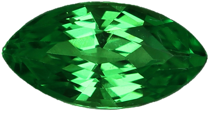 4.25mm Round Fine Intense Green Tsavorite