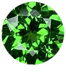 6.5mm Round Bright Green Tsavorite