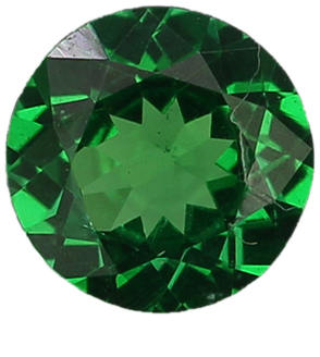 5mm Round Bright Green Tsavorite